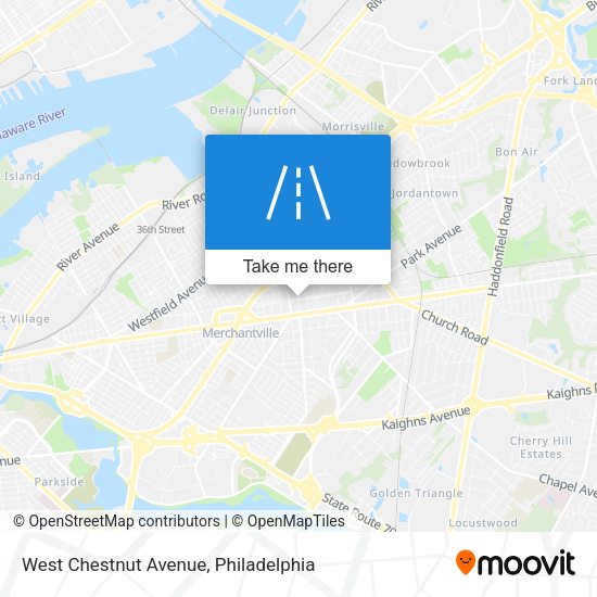 Mapa de West Chestnut Avenue