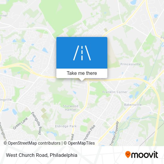 West Church Road map