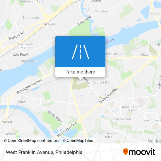 Mapa de West Franklin Avenue