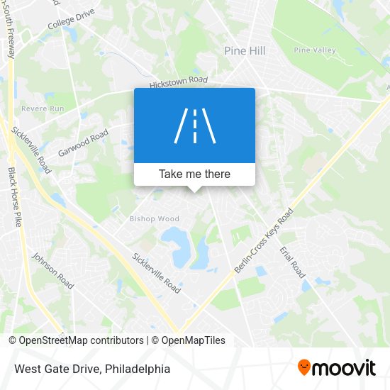 Mapa de West Gate Drive