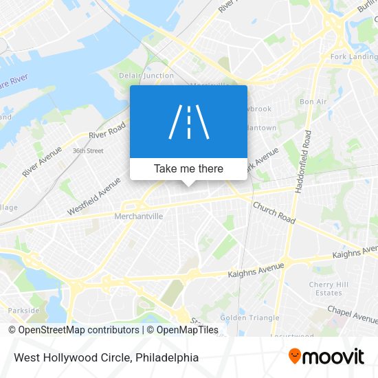 Mapa de West Hollywood Circle