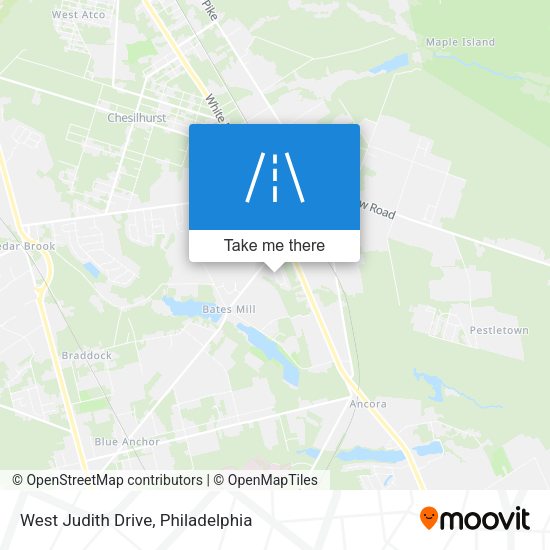 West Judith Drive map