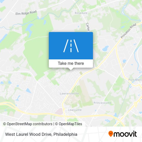 West Laurel Wood Drive map