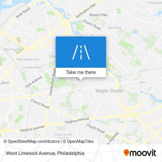 West Linwood Avenue map