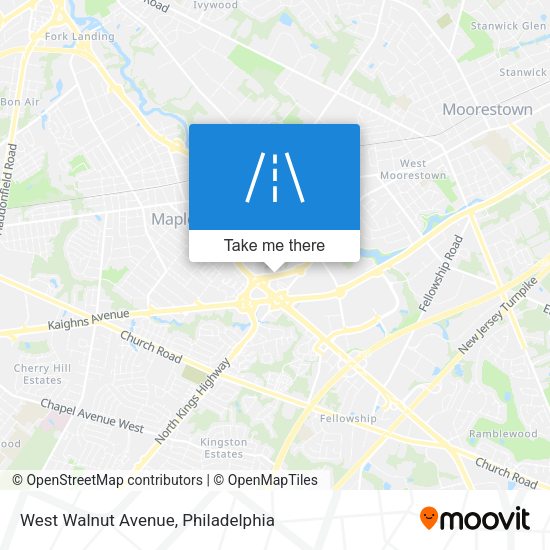 West Walnut Avenue map