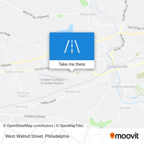 Mapa de West Walnut Street