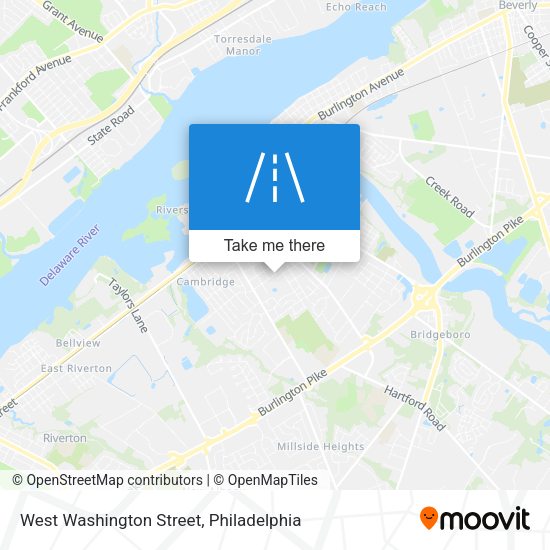 West Washington Street map