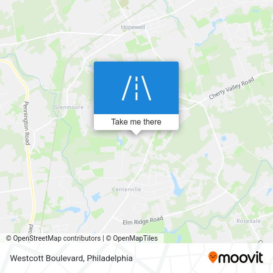 Westcott Boulevard map