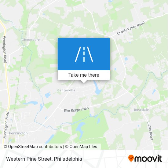 Western Pine Street map