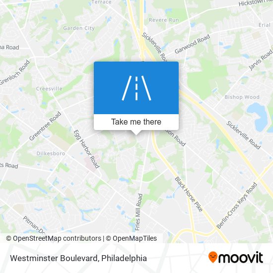 Mapa de Westminster Boulevard