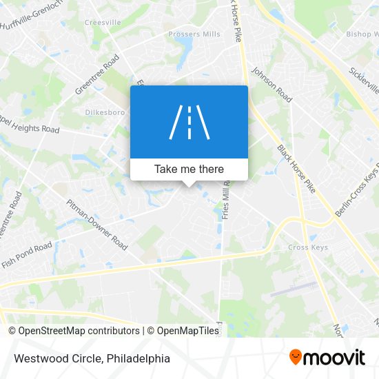 Westwood Circle map