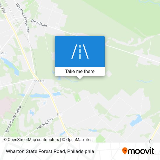 Mapa de Wharton State Forest Road