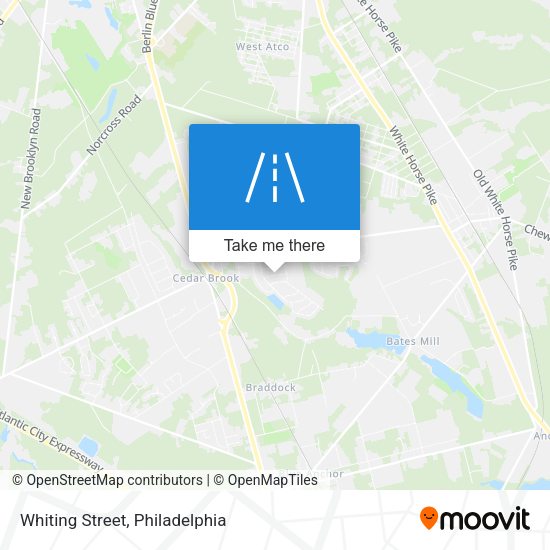 Whiting Street map