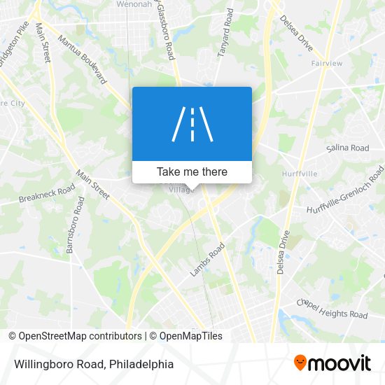 Mapa de Willingboro Road
