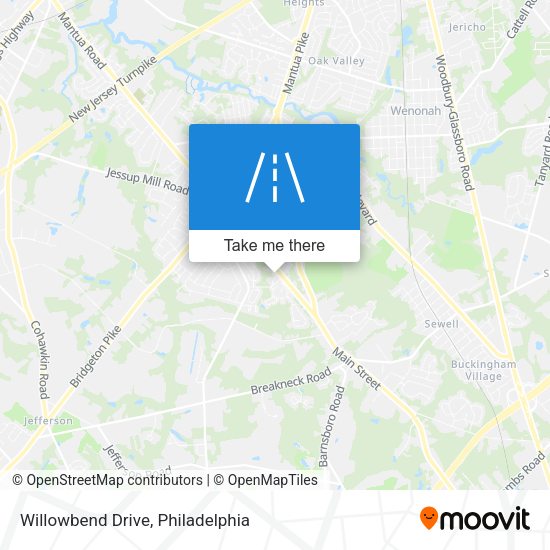 Mapa de Willowbend Drive