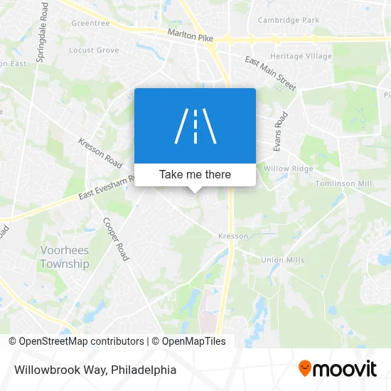 Willowbrook Way map