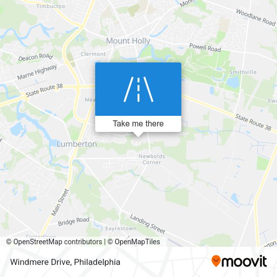 Mapa de Windmere Drive