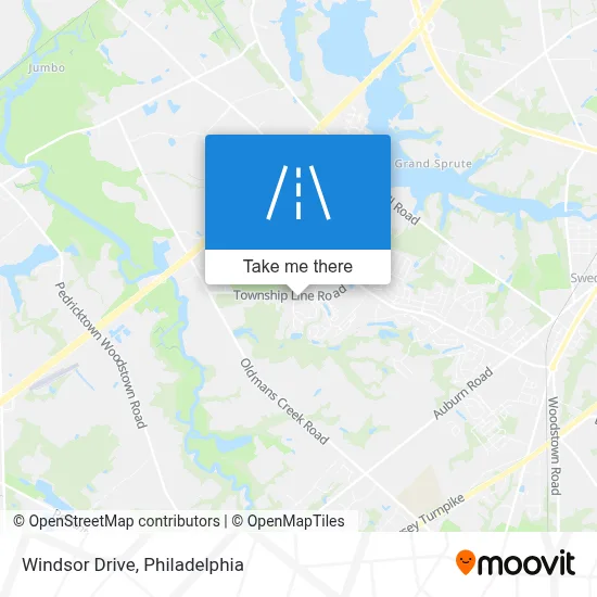 Windsor Drive map