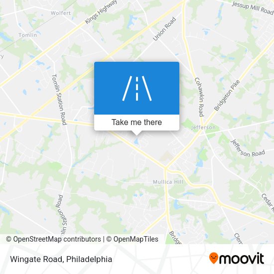 Mapa de Wingate Road