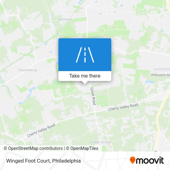Winged Foot Court map