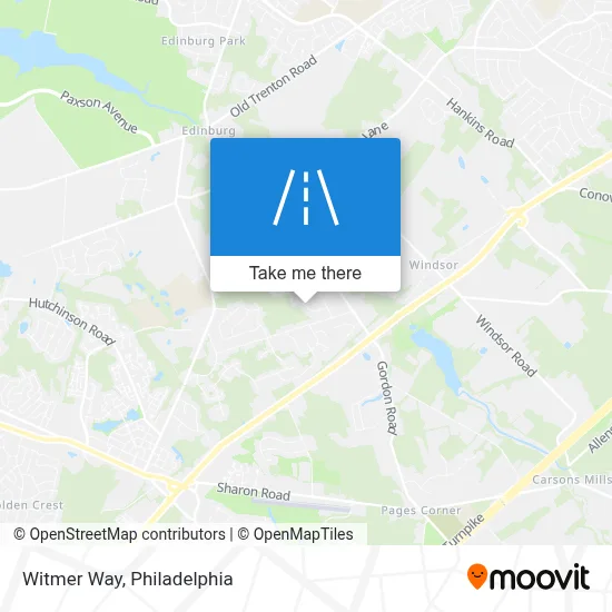 Witmer Way map