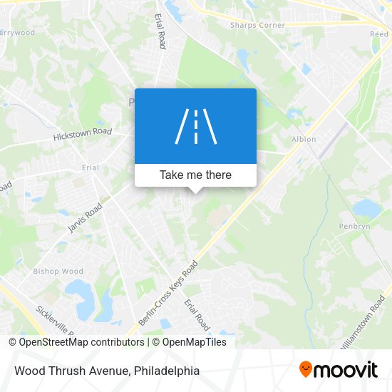 Wood Thrush Avenue map