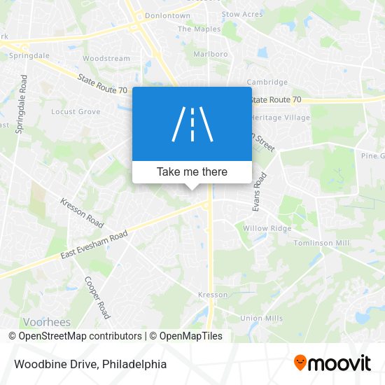 Woodbine Drive map