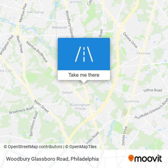 Mapa de Woodbury Glassboro Road