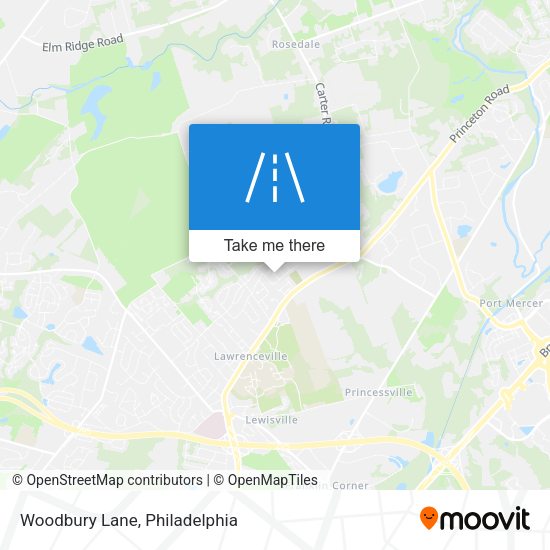 Woodbury Lane map