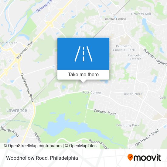 Woodhollow Road map