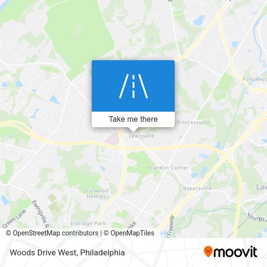 Woods Drive West map