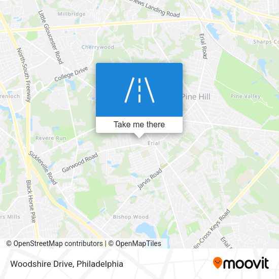 Woodshire Drive map
