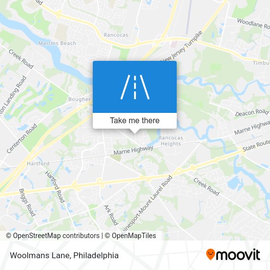 Mapa de Woolmans Lane