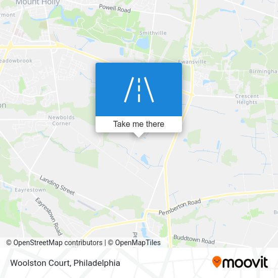 Mapa de Woolston Court