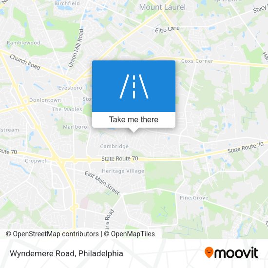 Mapa de Wyndemere Road