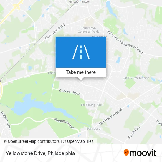 Yellowstone Drive map