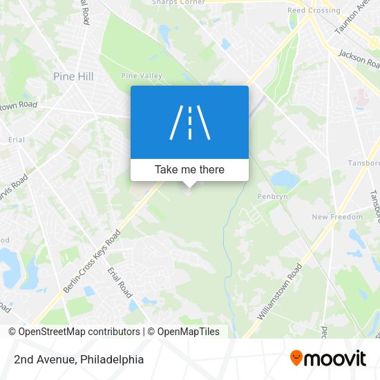 Mapa de 2nd Avenue