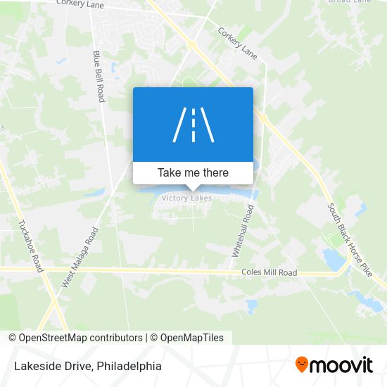 Mapa de Lakeside Drive