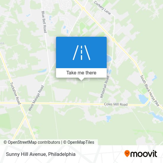 Mapa de Sunny Hill Avenue