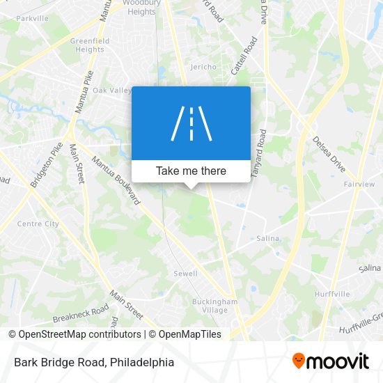 Bark Bridge Road map