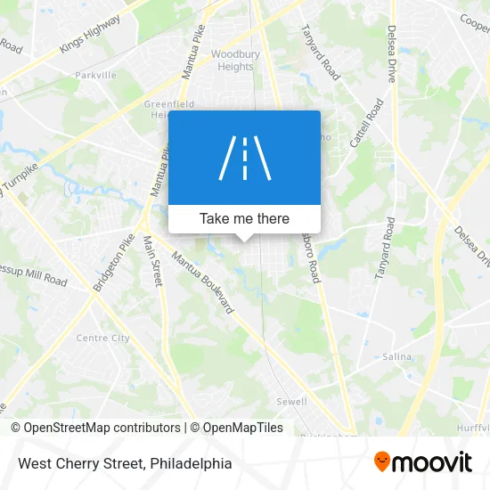 West Cherry Street map