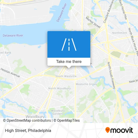 High Street map
