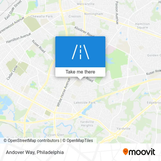 Andover Way map