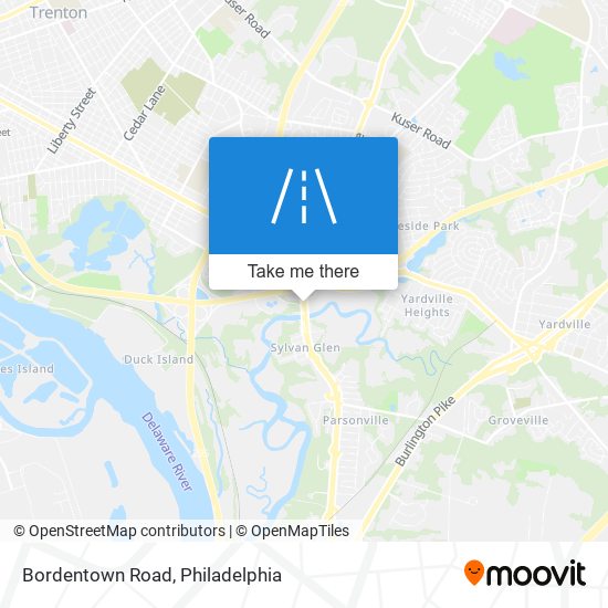 Mapa de Bordentown Road