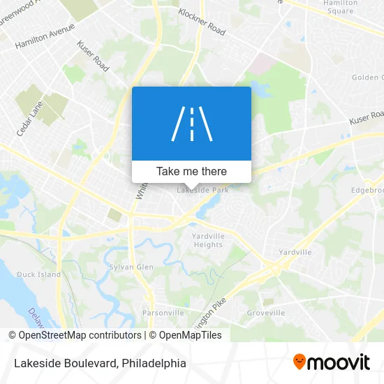 Lakeside Boulevard map