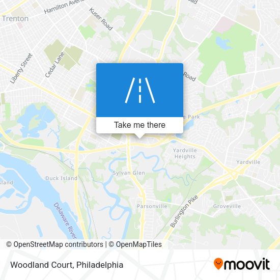Mapa de Woodland Court