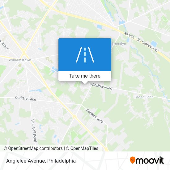 Anglelee Avenue map