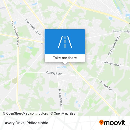 Mapa de Avery Drive