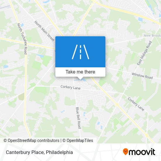 Mapa de Canterbury Place