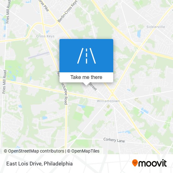 East Lois Drive map